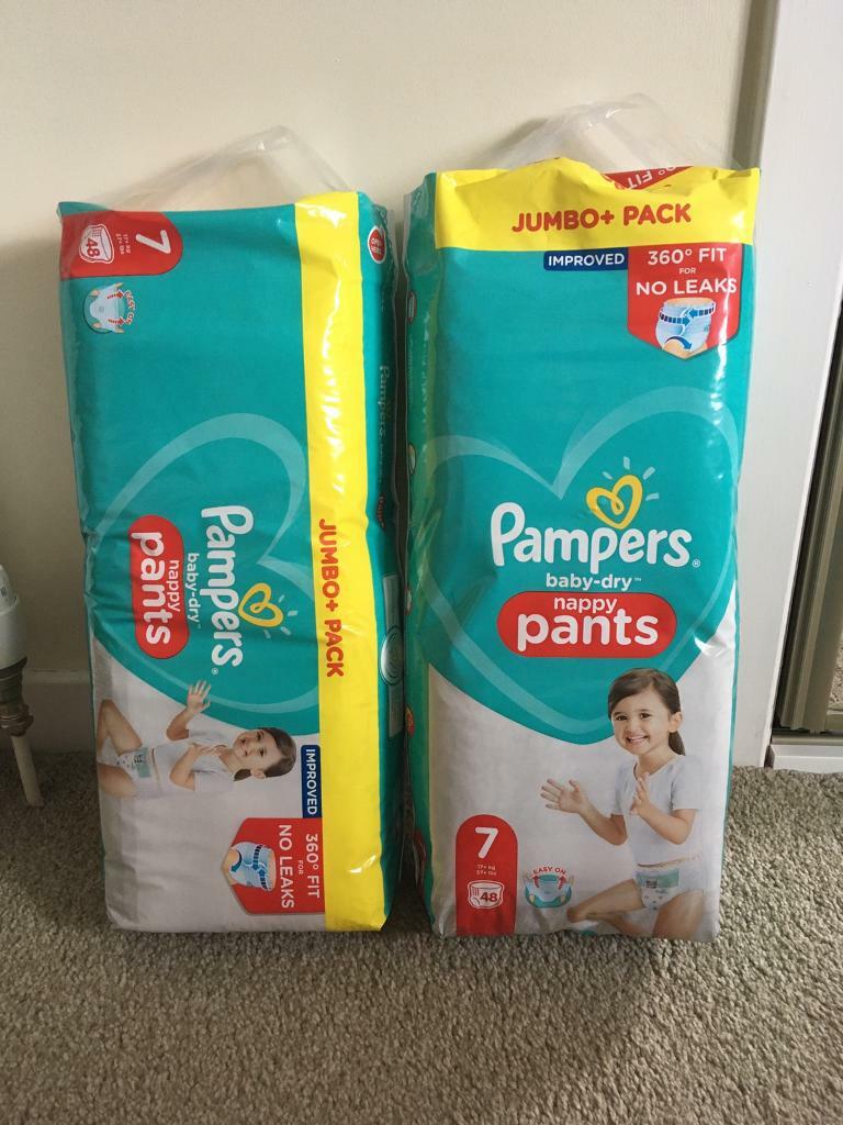pampers size 7 nappy pants
